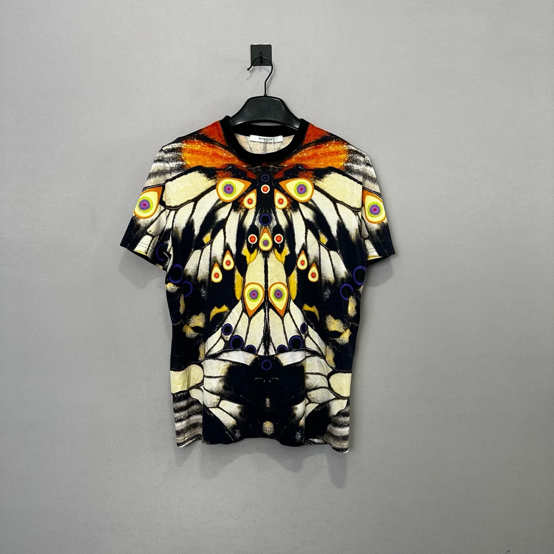 95新 Givenchy/纪梵希 经典蝴蝶印花短袖/XS码/公价3200