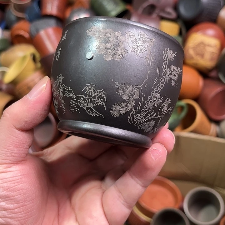 紫砂茶杯全手工紫砂主人杯