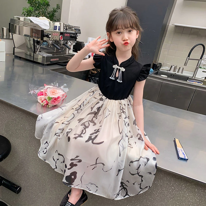 女童连衣裙夏装2025新款洋气儿童国风汉服新中式夏季超仙公主裙子