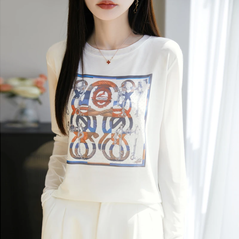 轻奢烫钻~轻奢高定设计款！高级感印花T恤
