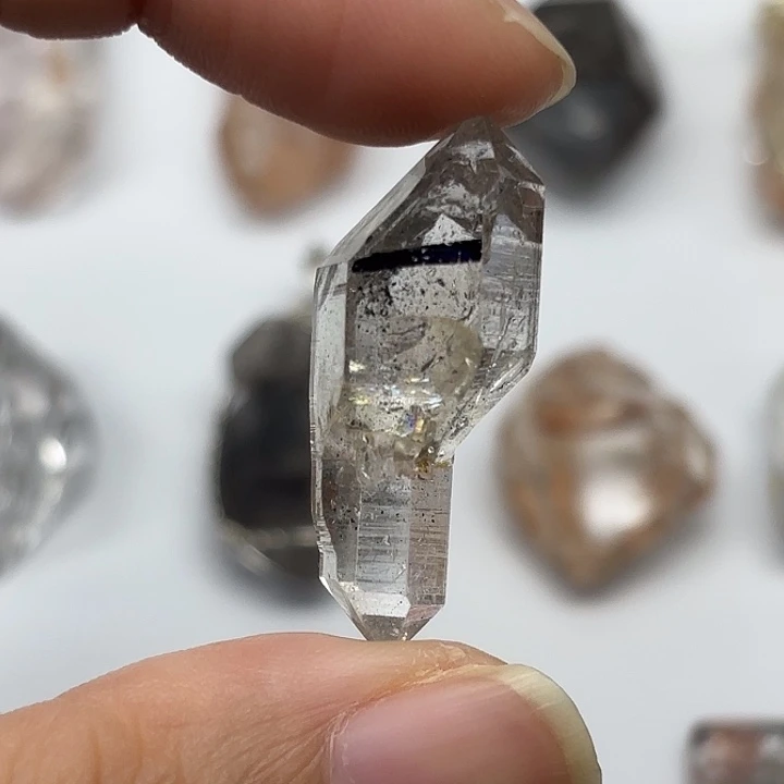 水晶未镶嵌颈饰水胆权杖闪灵钻33mm+