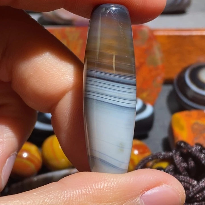 玛瑙/玉髓钛钢颈饰