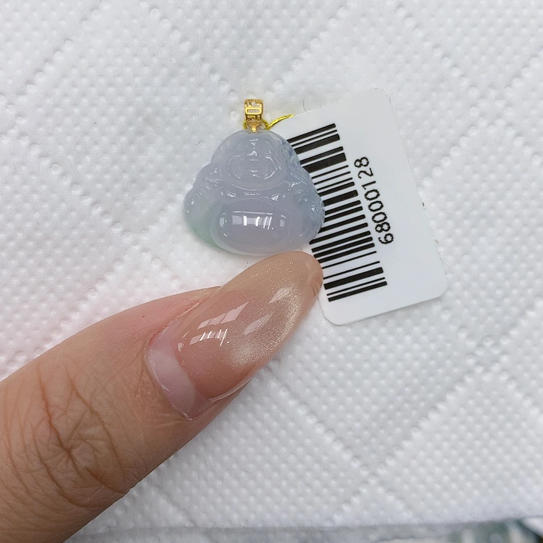 颈饰18K金镶嵌翡翠