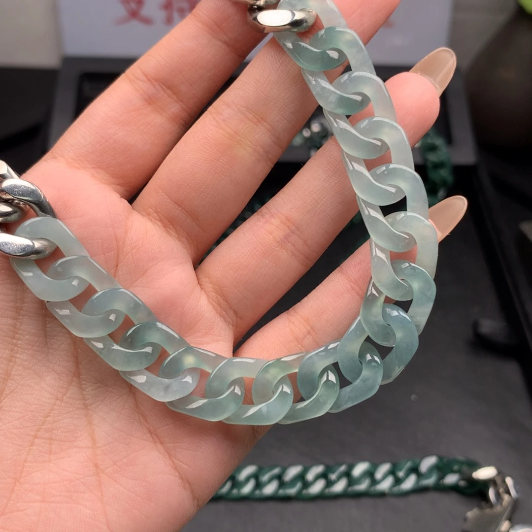 佩***1翡翠未镶嵌手链00006