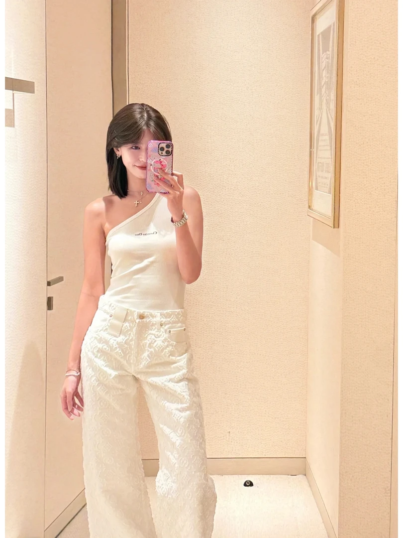 2025四季新款显瘦磨毛提花女款牛仔裤K5062