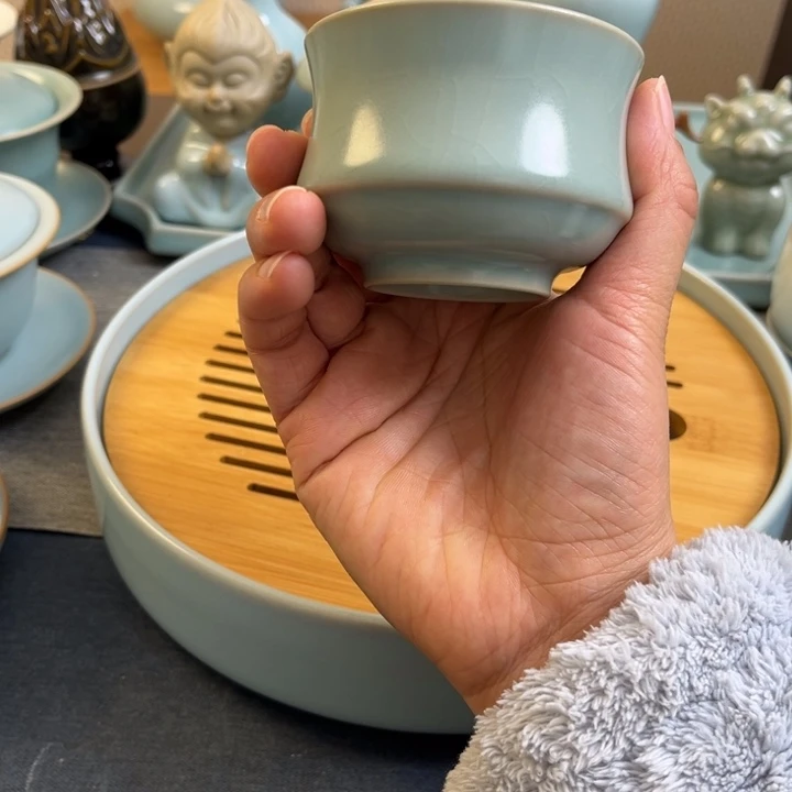 茶宠仿古釉主人杯一级全品