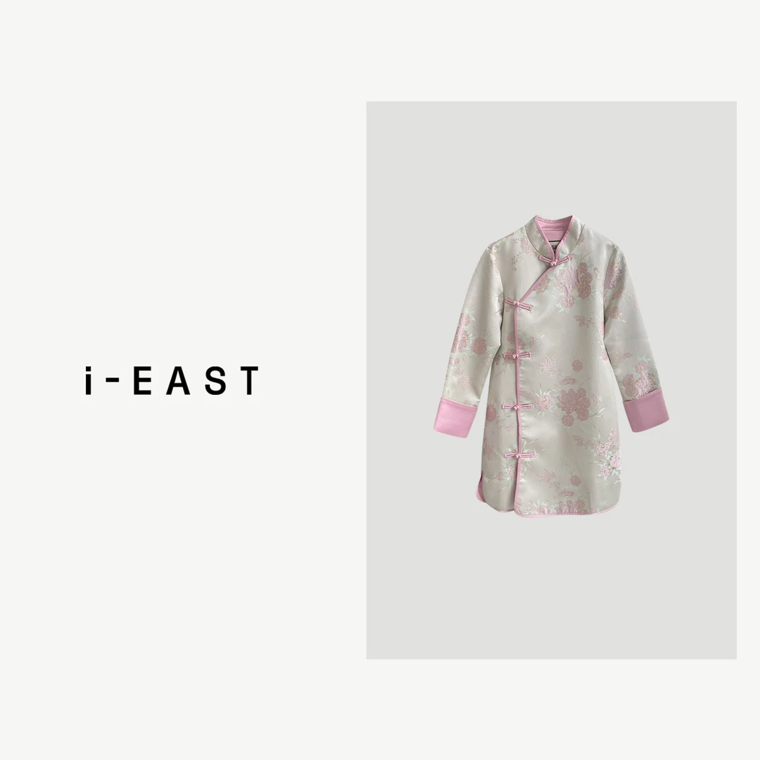 i-EAST 锦采荷瑶~新中式提花盘扣衬衣-3D Q32311