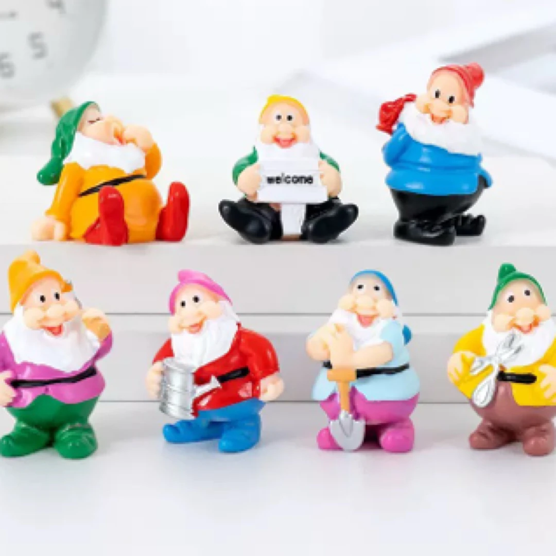 【七个小矮人】仿真树脂diy潮流摆件