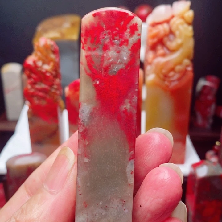 昌化鸡血石用****4昌化鸡血石