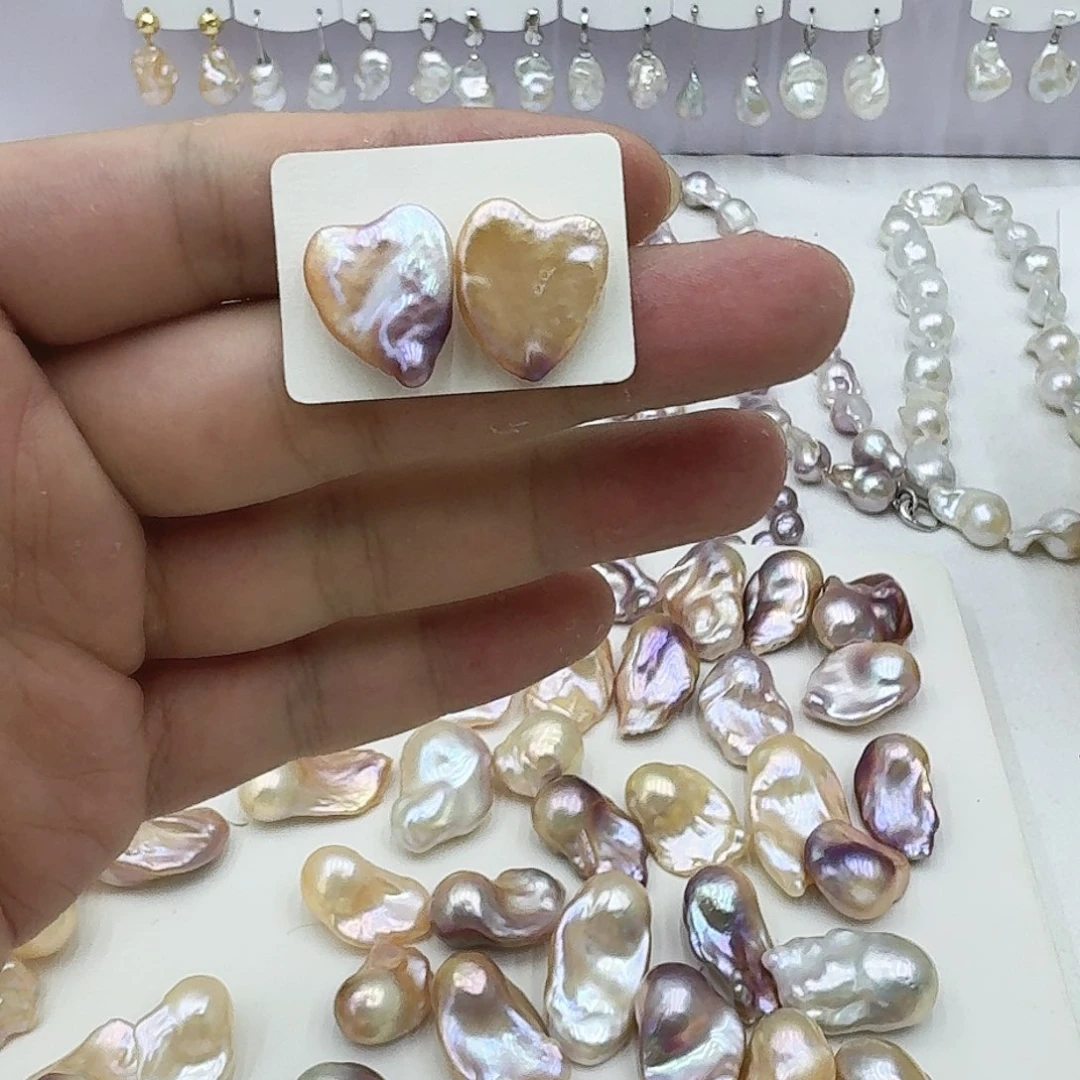 戒指银S925镶嵌淡水珍珠