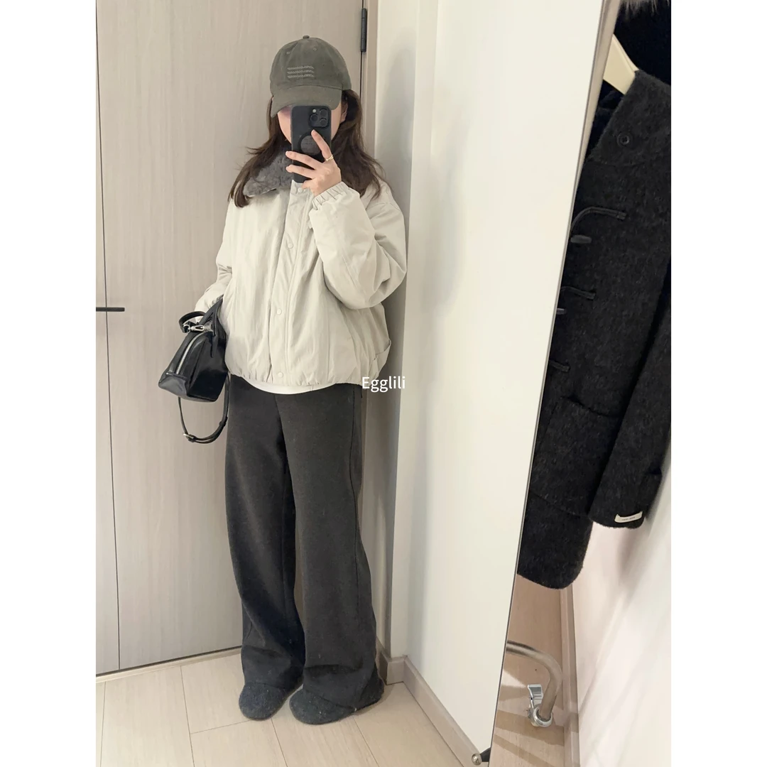 【极简冷调夹克】新国标90白鸭绒羽绒服