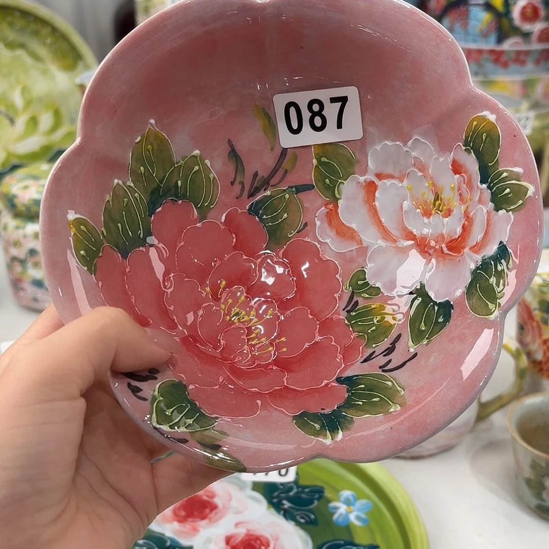 景德镇手绘高温釉下彩陶瓷茶具