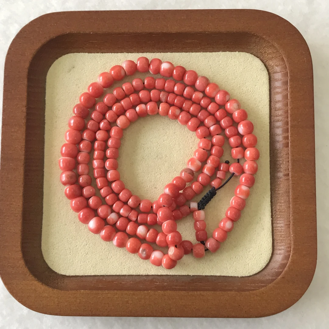 天然红珊瑚 台湾莫莫 108 18.79g