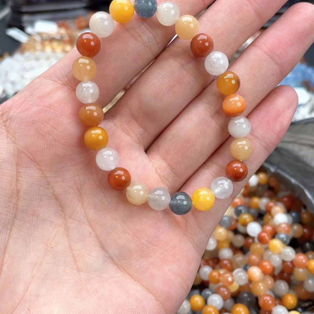 未镶嵌水晶手串彩兔毛7