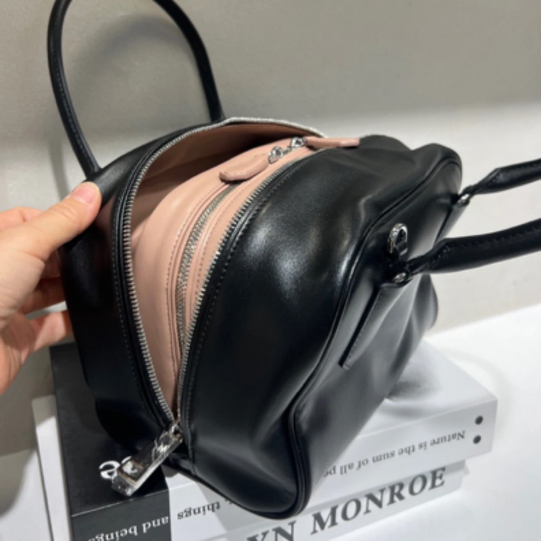 新品上新进口牛皮手挽二用包长长22宽14高18