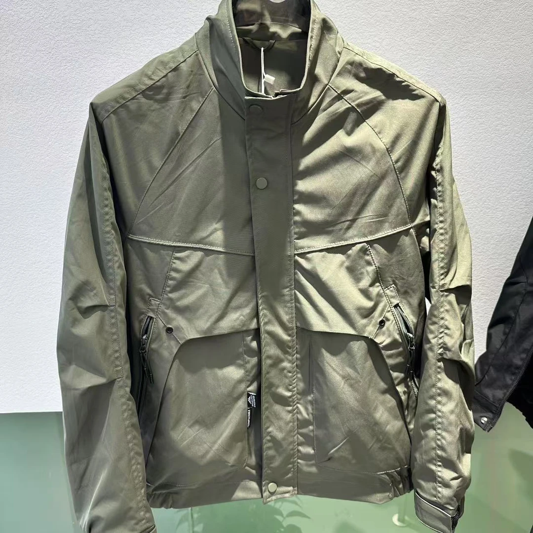 2025春秋新款时尚青年帅气百搭外套宽松立领休闲上衣男士工装夹克