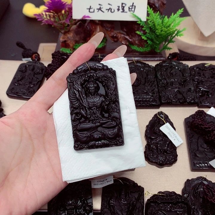 世**庄天然a货钢琴黑挂件