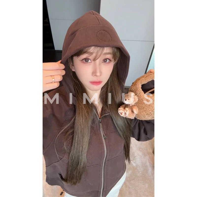 【mimius】P 极简休闲加绒连帽卫衣外套 G08150