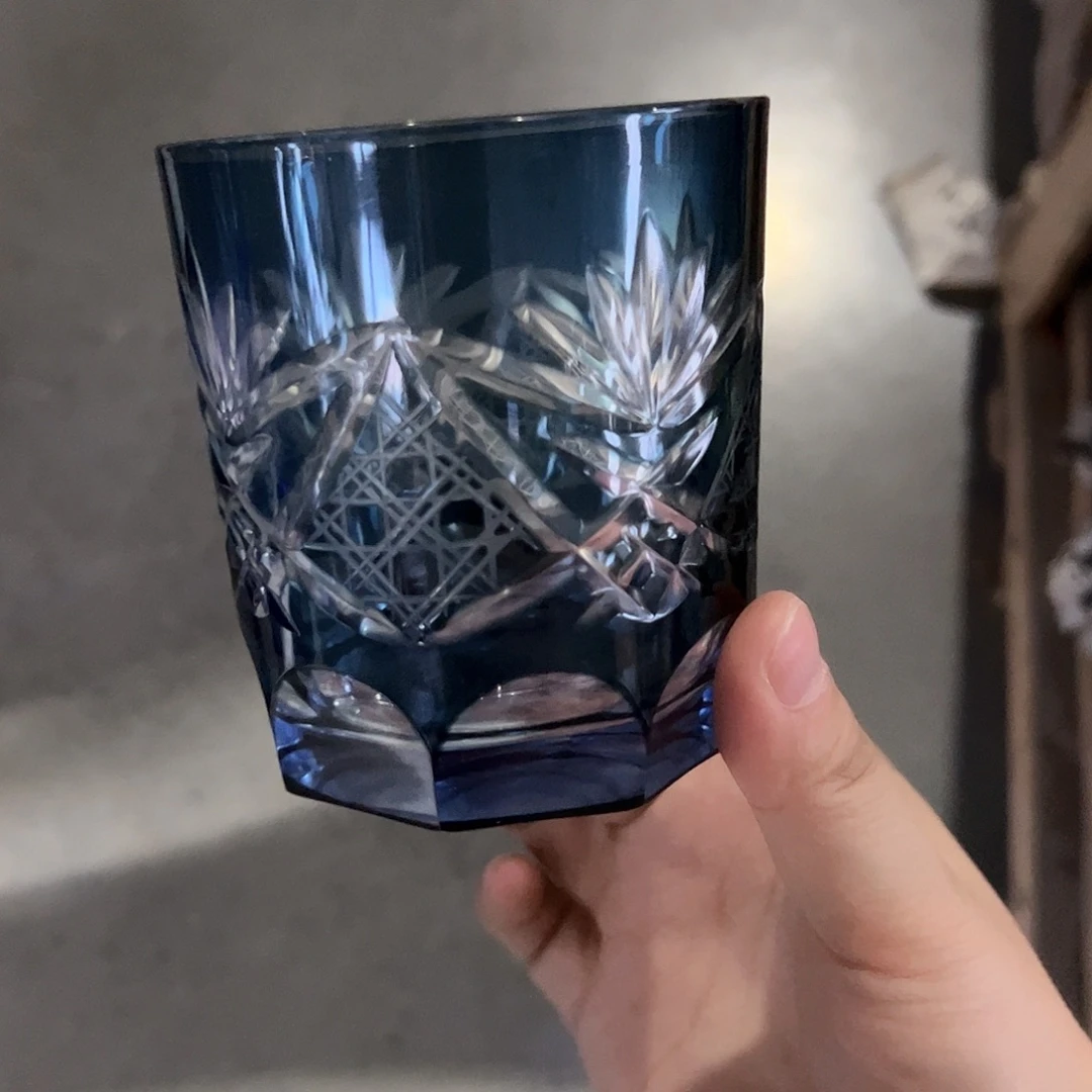 水晶玻璃高脚款微瑕一个