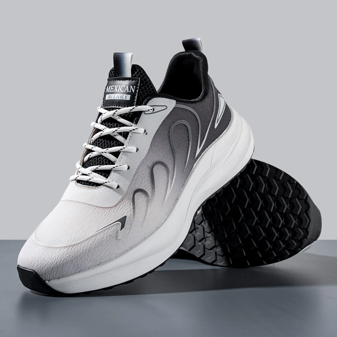 男鞋休闲鞋子男士透气飞织网布鞋男跑步运动鞋