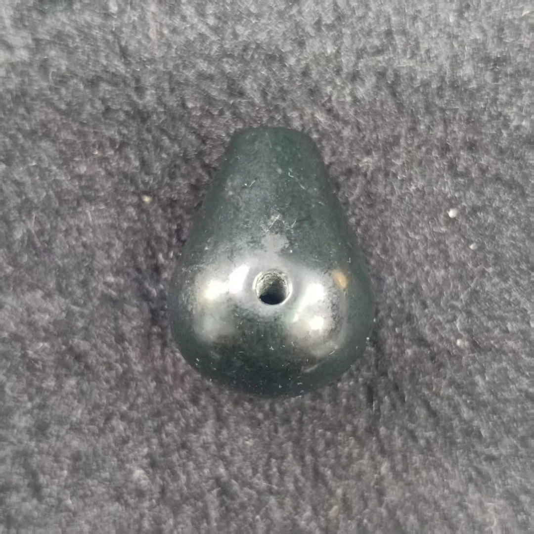 （4月18日福袋（夜）1）一个和田玉墨玉三通颈饰手持配饰