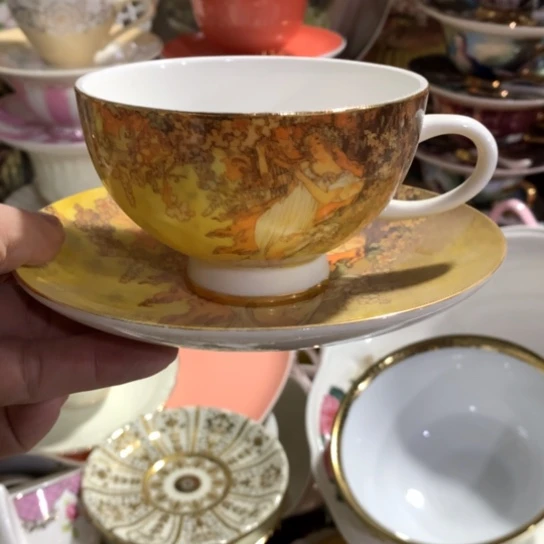 瓷片陶瓷杯碟容量180毫升