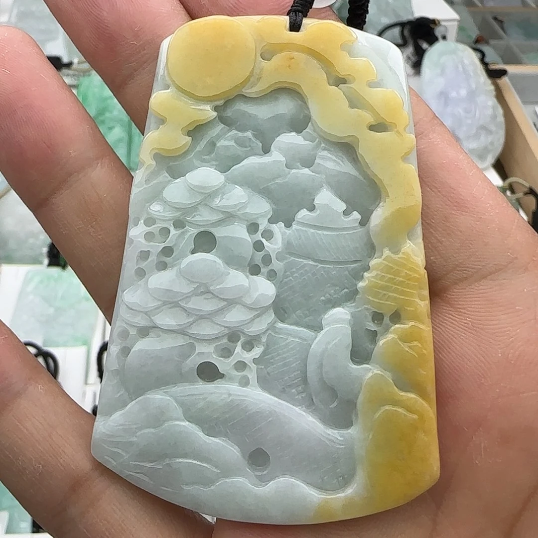 翡翠未镶嵌颈饰翡翠