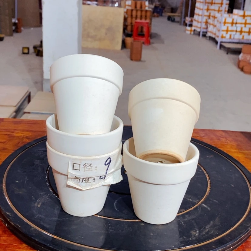 【闪购商品】9×9白陶五个