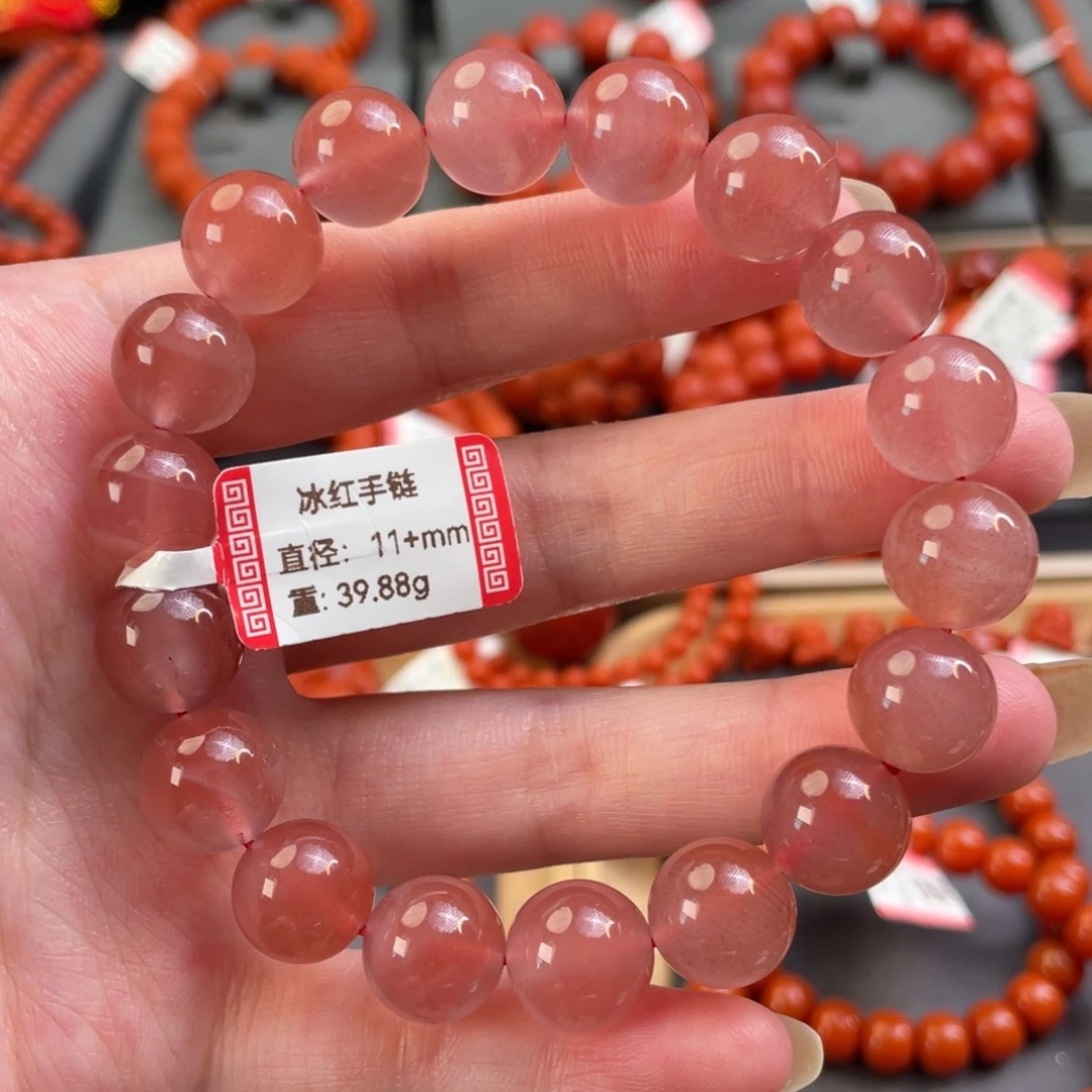 南红玛瑙11+mm单圈未镶嵌