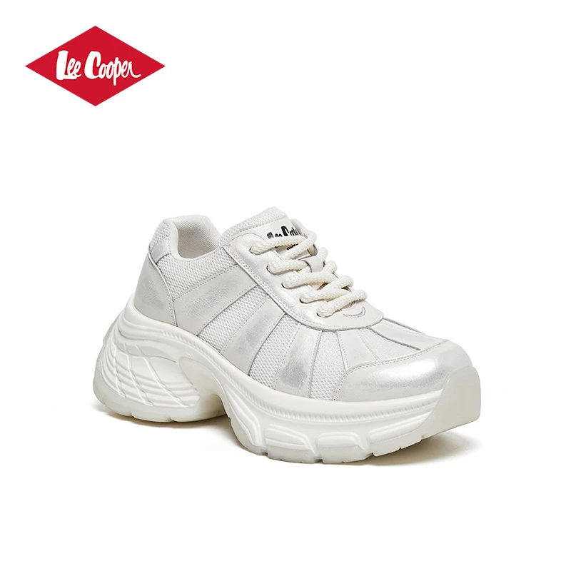 Lee Cooper2025年季新款擦色厚底老爹鞋复古运动鞋百搭休闲女鞋