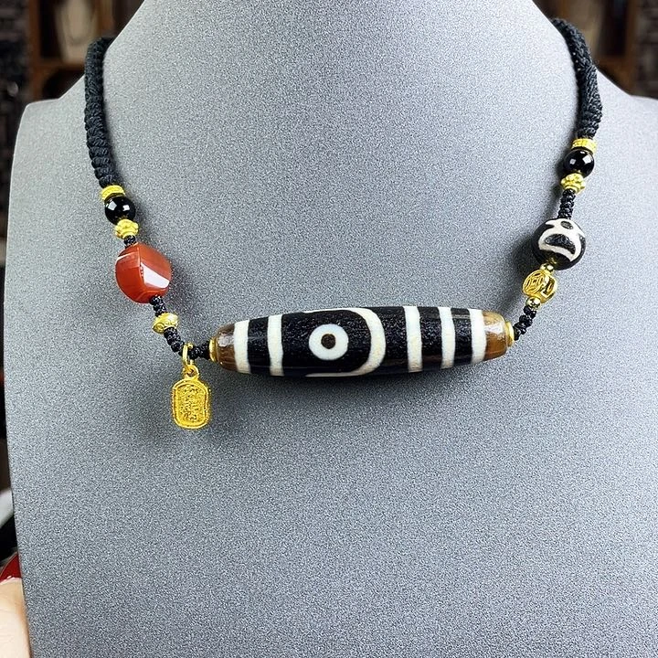 玛瑙/玉髓颈饰合金