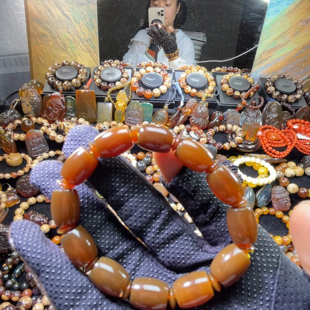 未镶嵌琥珀手链蜜蜡手串