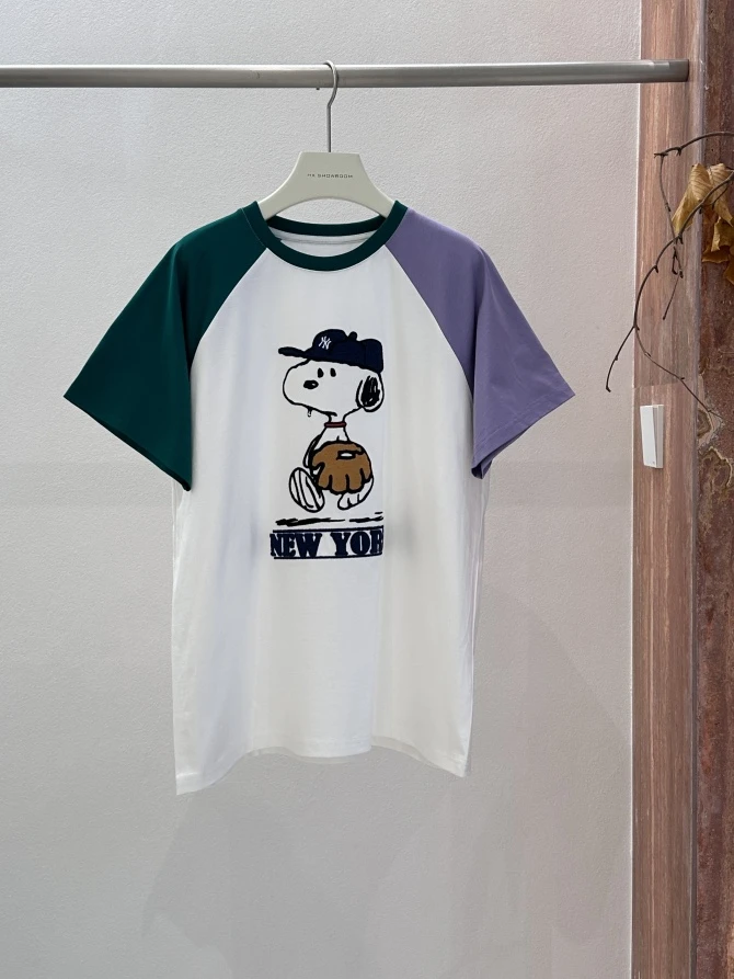 深圳南油高品#kimss家#25年新款史努比撞色T恤