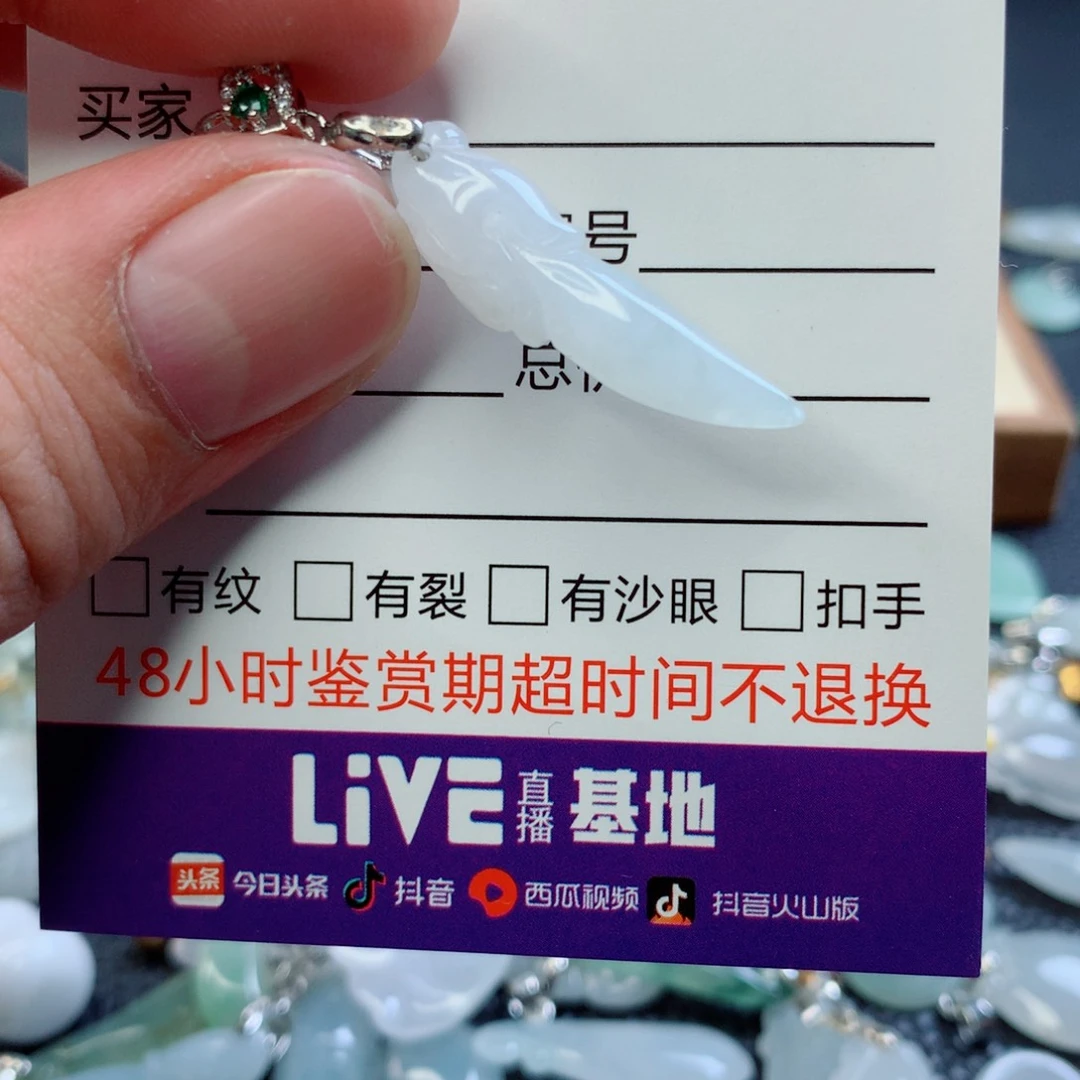 翡翠未镶嵌吊坠(不含链)