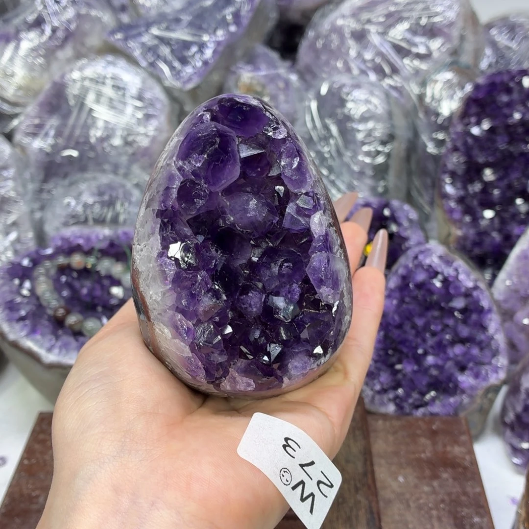 紫晶摆件未镶嵌紫水晶