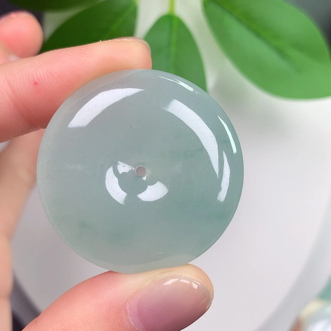 颈饰未镶嵌翡翠平安扣 33.8-5.8mm