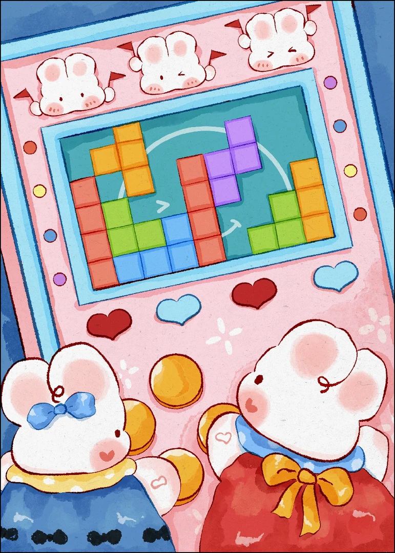 可爱兔65×85 40色金丝布（无针无工具）