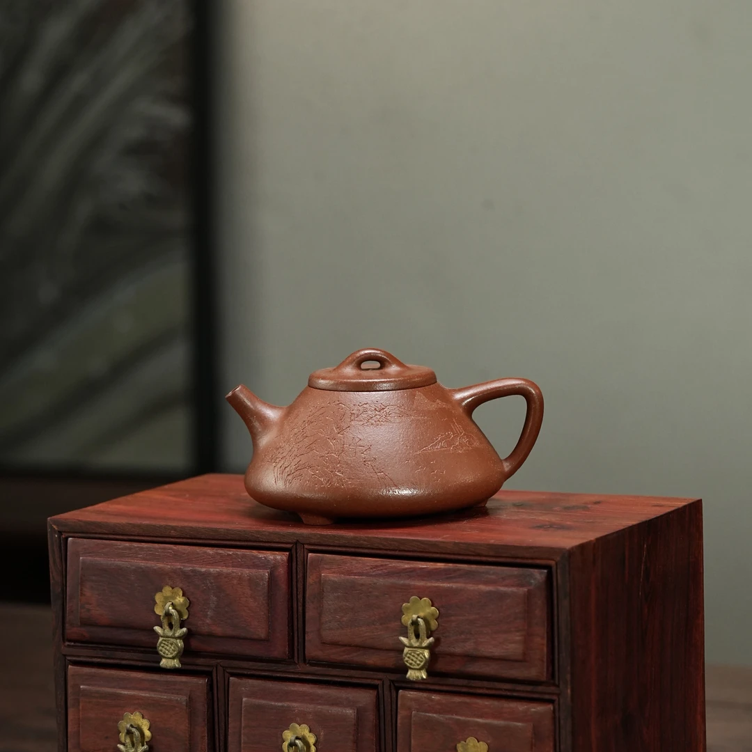 手印紫砂 子冶石瓢壶 原矿降坡泥 150cc 精工半手实用器