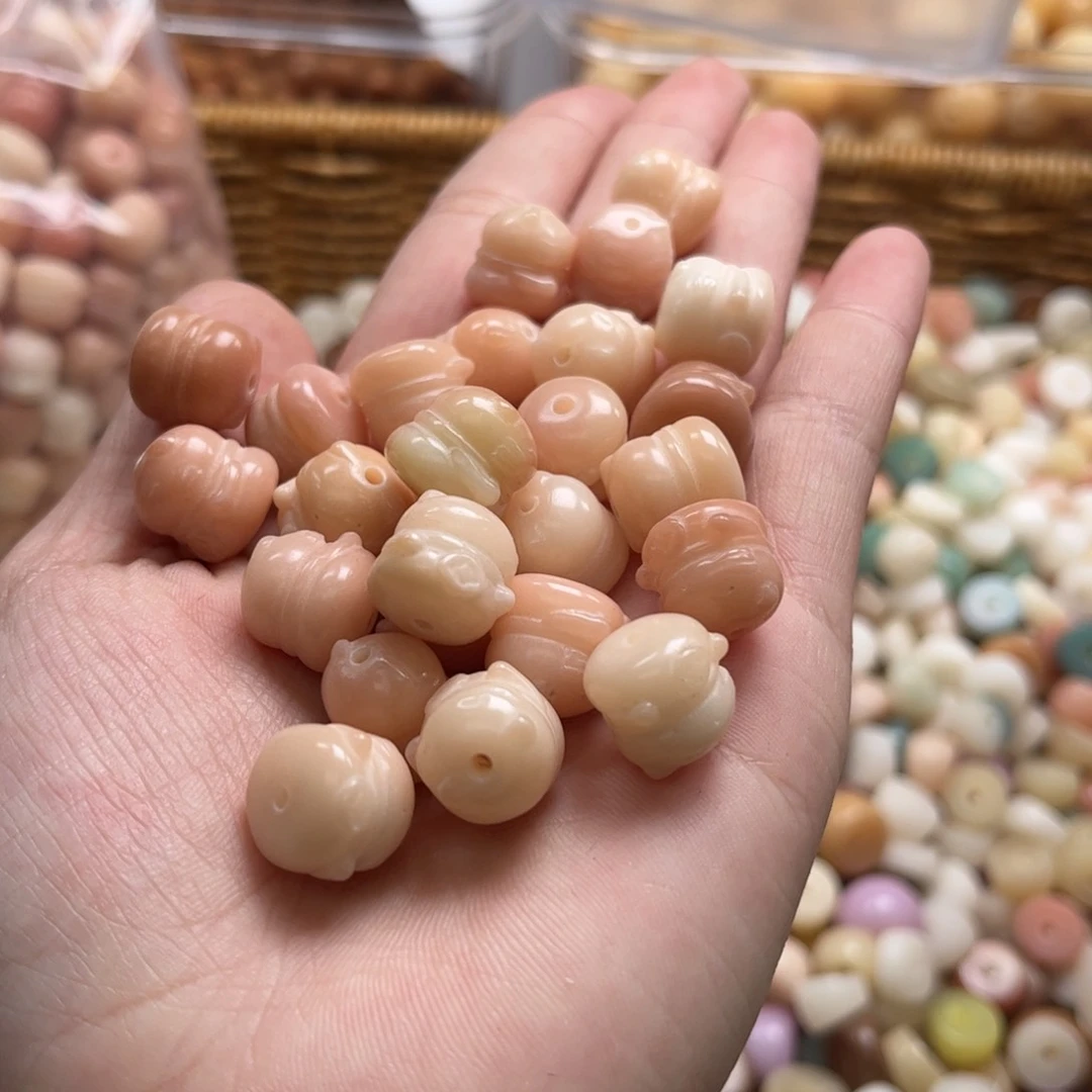 【闪购商品】白玉菩提吊坠a/12 5+5招财猫粉干磨