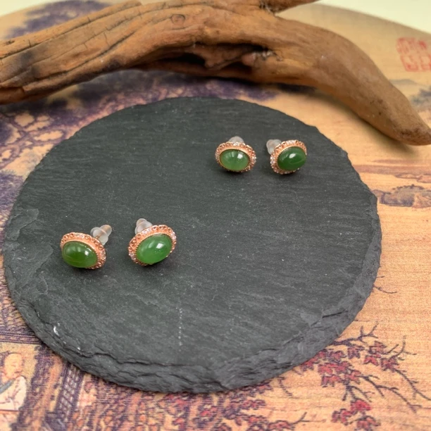 【闺蜜专属】和田玉耳钉-多样性发一-250115022