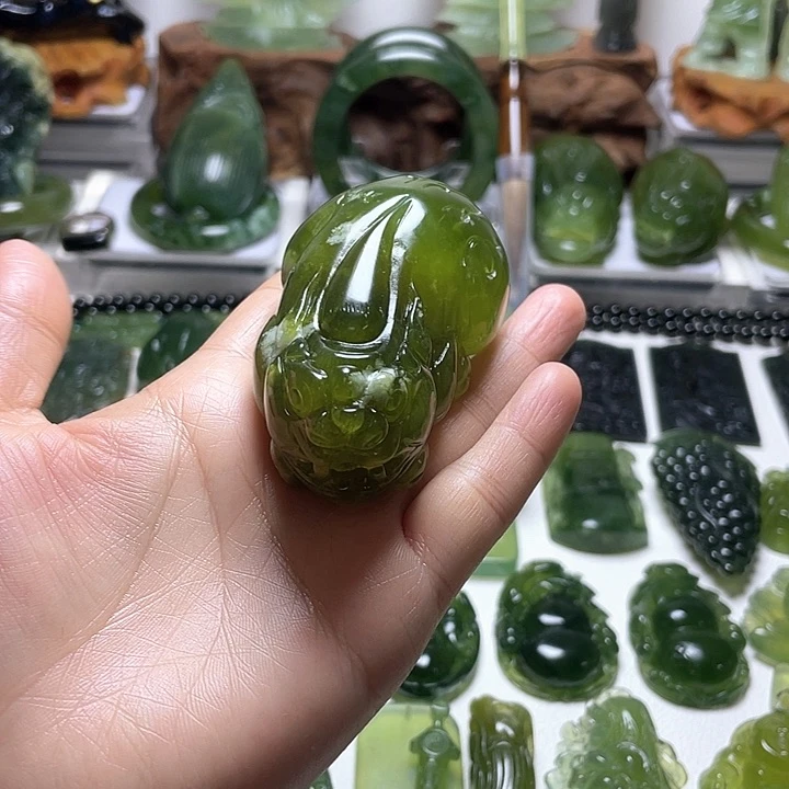 蛇纹石玉未镶嵌手把