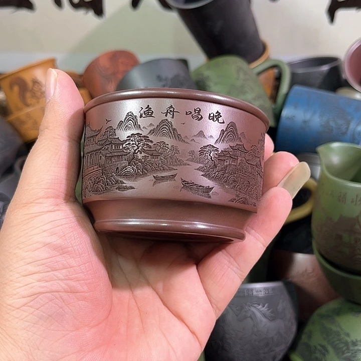茶杯紫砂全手工紫砂主人杯