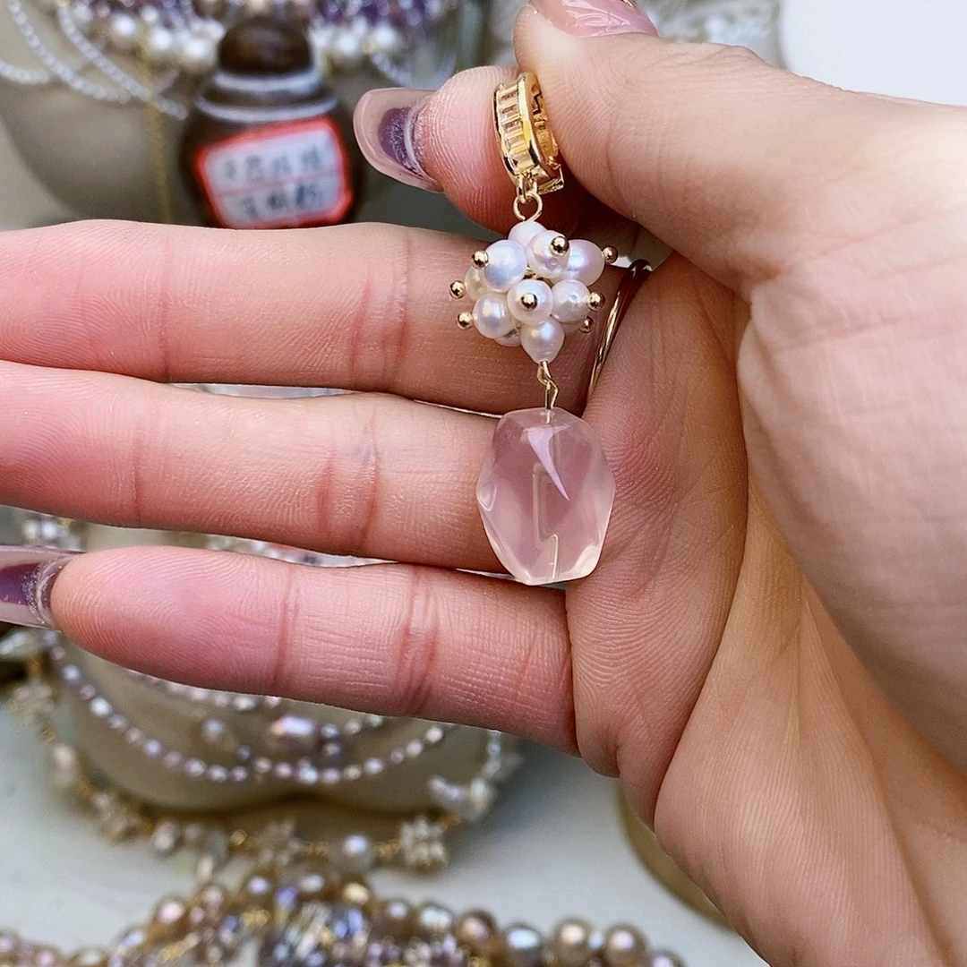 淡水珍珠颈饰银S925镶嵌