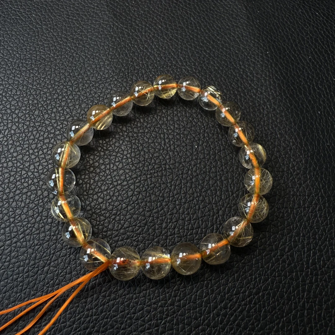 天然金发晶单圈手串-Y204多样性发其一