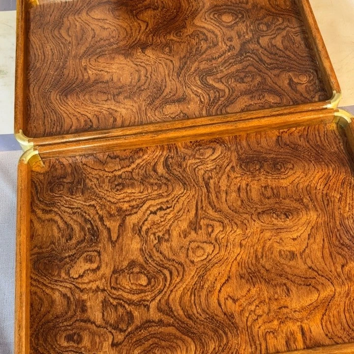 木用****8缅甸花梨超大托盘一对