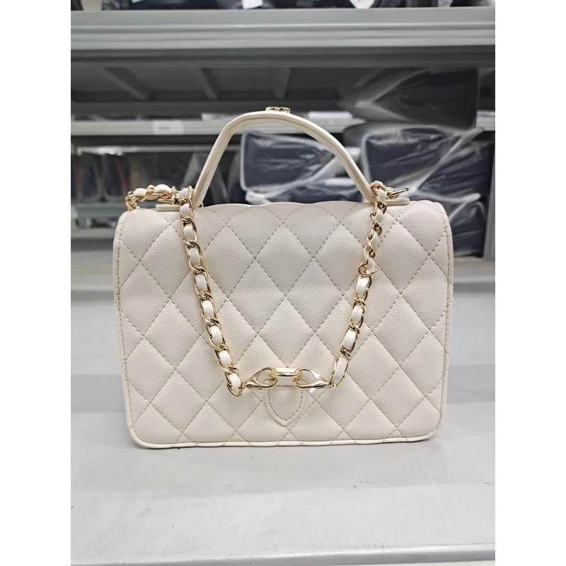 潮流打造真皮女士包潮流乡眼睛时尚百搭 0421 白色荔枝鱼子酱