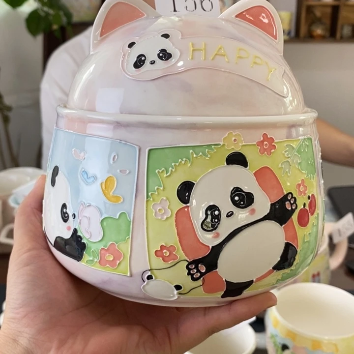 F***O瓷片景德镇釉下手绘