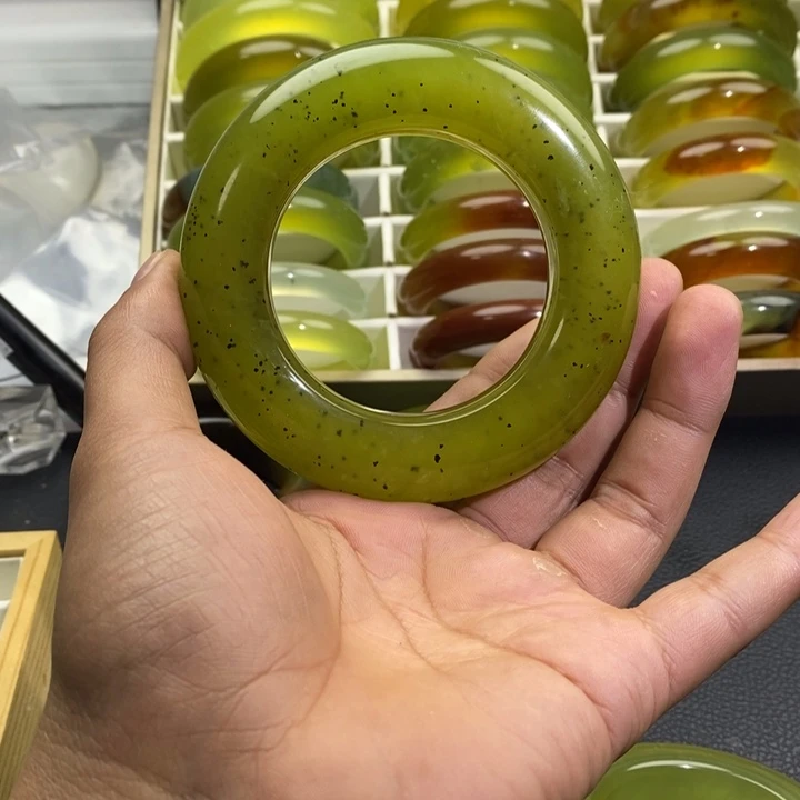 蛇纹石玉合金手镯59