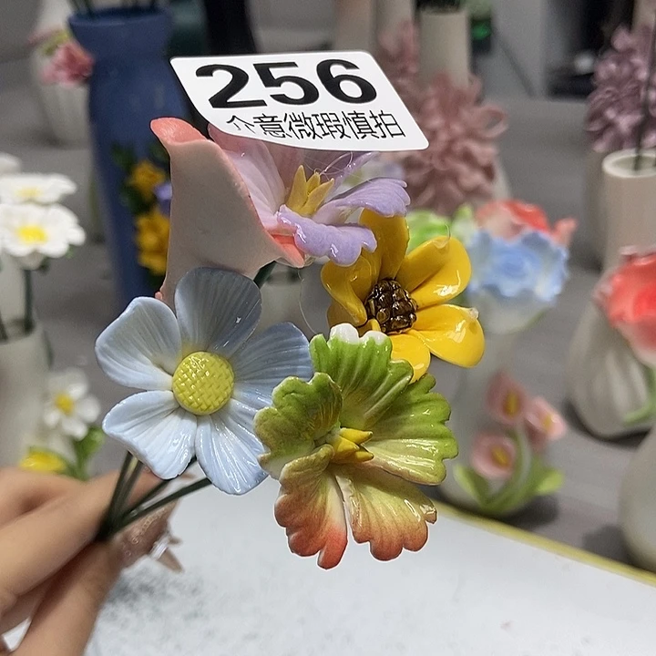 陶瓷纯手工捏花设计