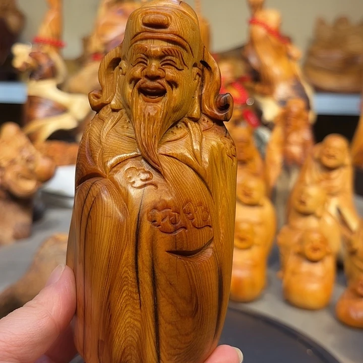 柏木太行崖柏财神爷
